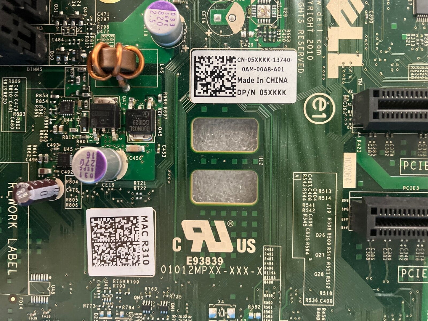 Dell 05XKKK PowerEdge R410 Server Motherboard LGA 1156 W/ Intel Xeon X3430 CPU ~