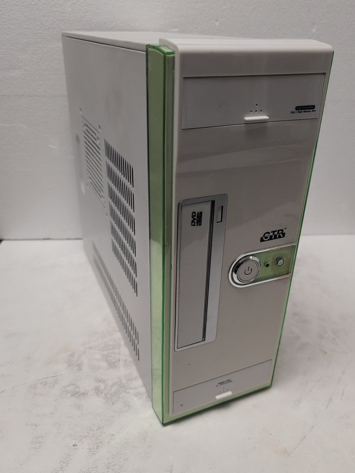 🔥 Vintage GTR Mini Tower Computer Case White With Card Reader -