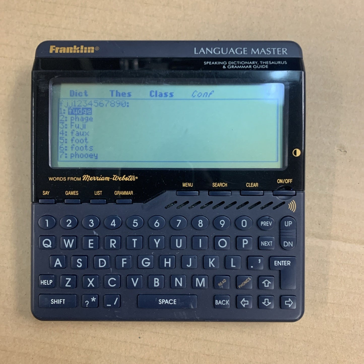 Franklin LM-6000B The Speaking Language Master Vintage Tested Working