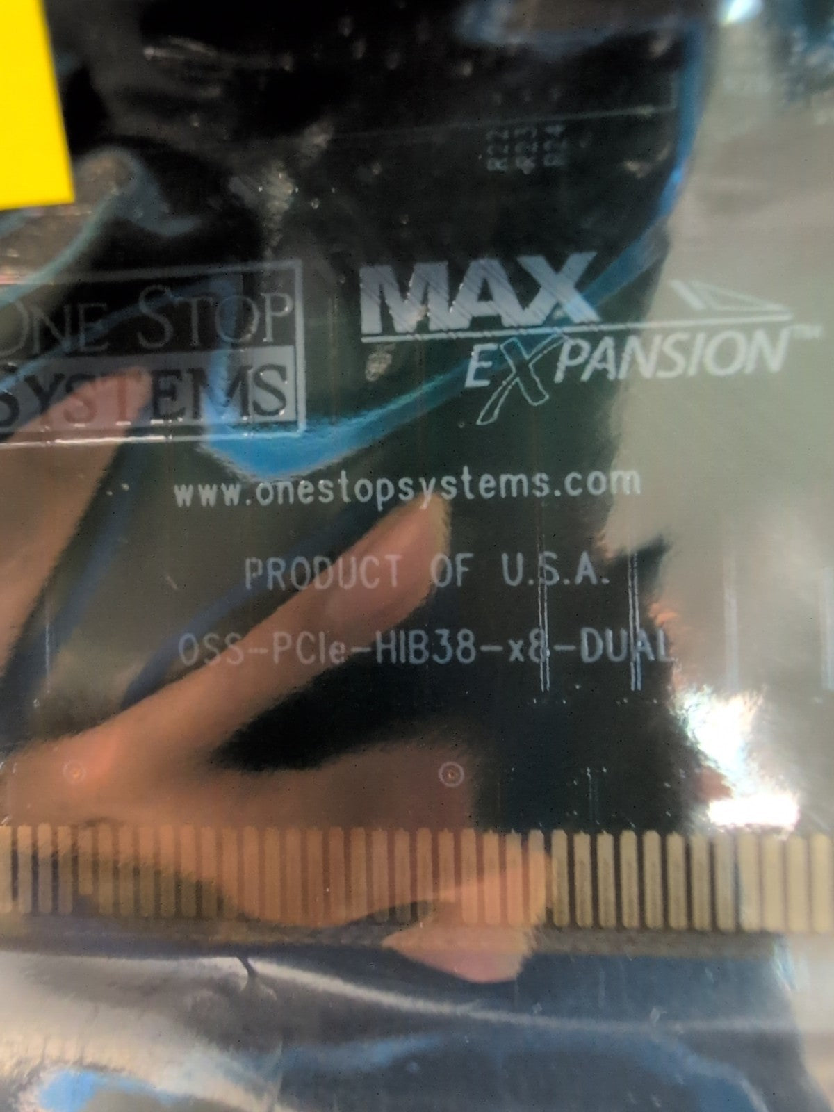 NEW In Box One Stop Systems OSS-PCIe-HIB38-x8-DUAL PCIe GEN3 X8 Cable Adapter -