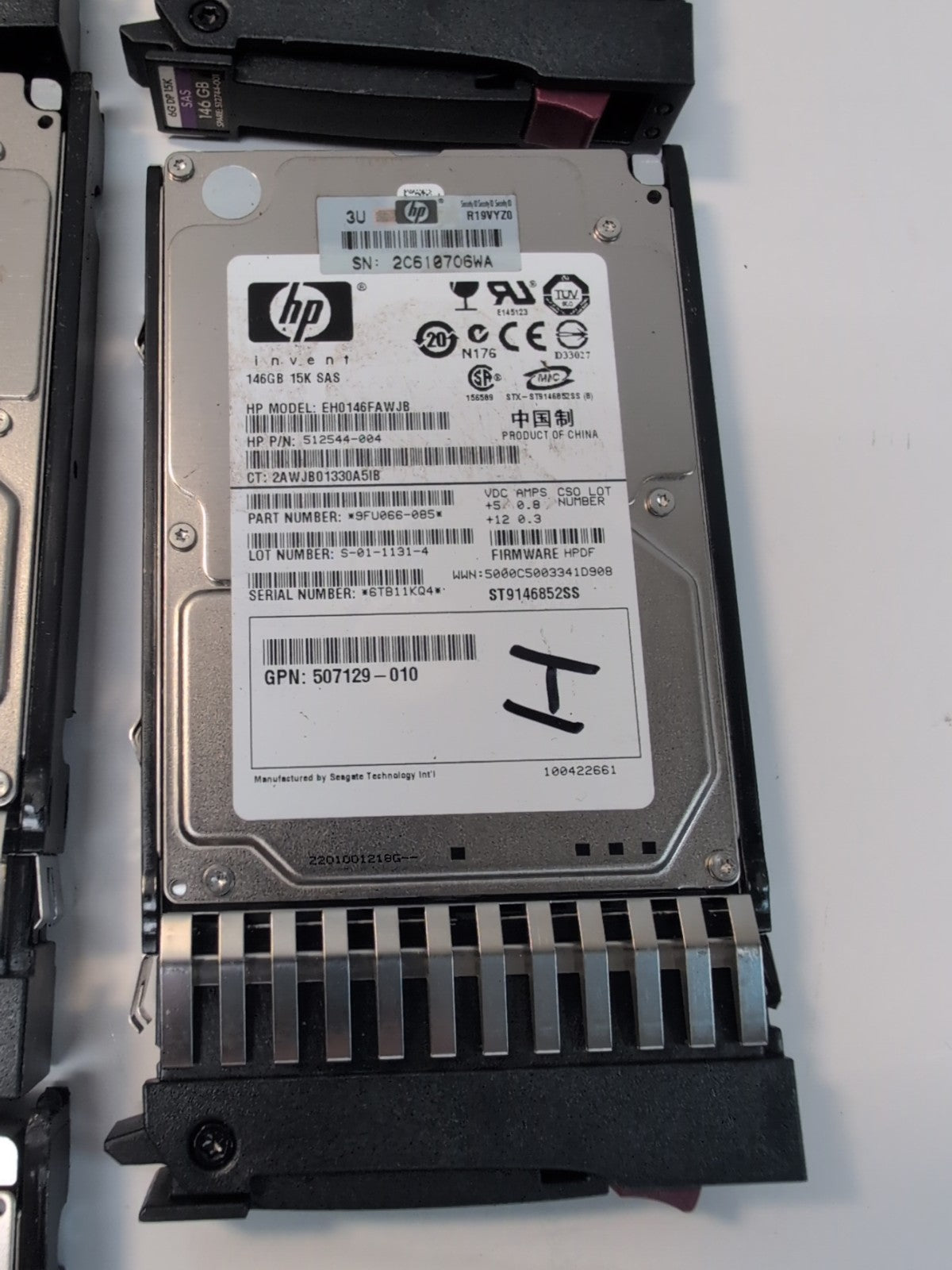7x HP 512744-001 507129-009 512544-004 2.5" 146GB 15K RPM 6Gb SAS Hard Drive -