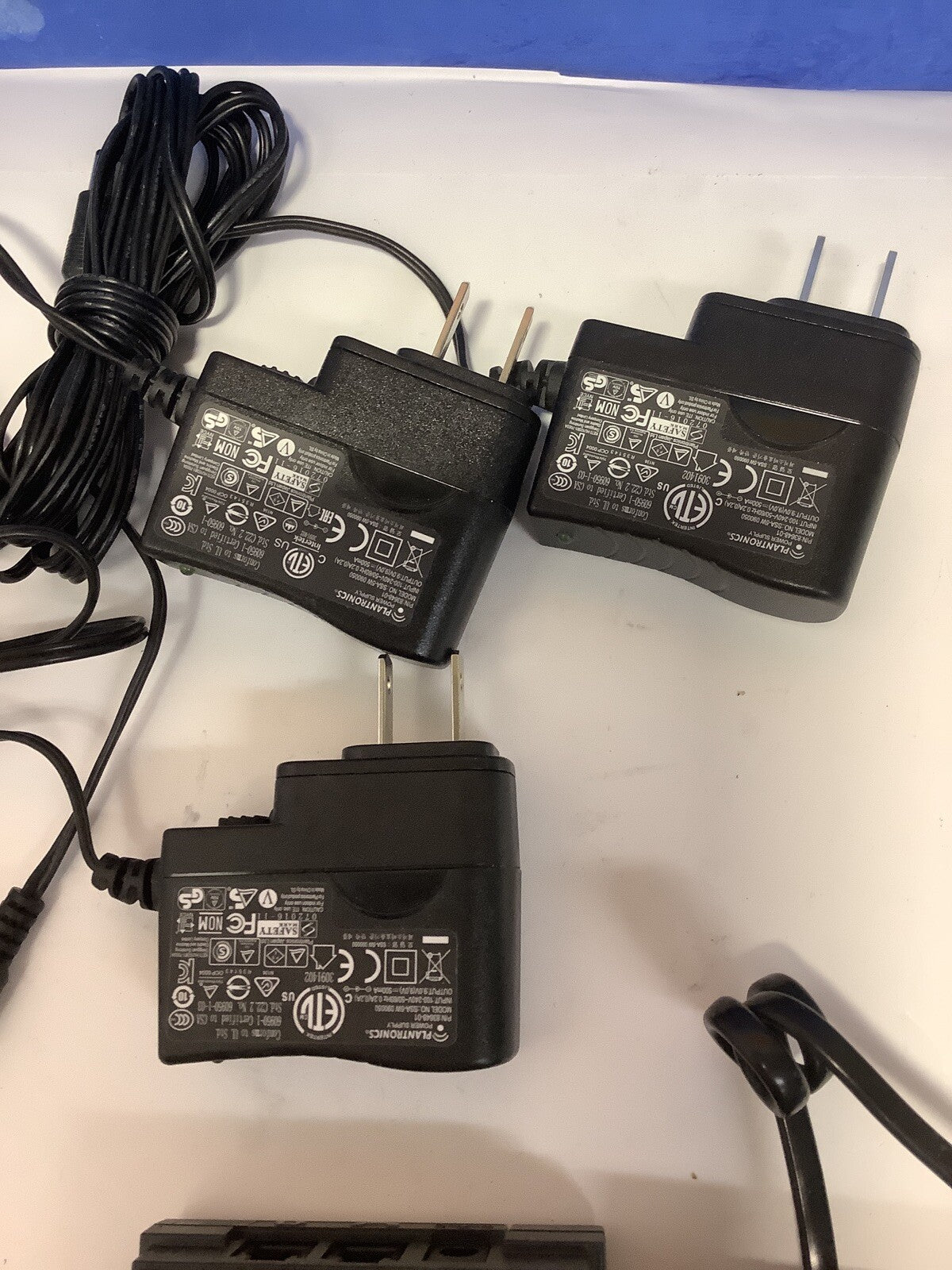 2x Plantronics M12 VISTA Headset Amplifier w/ 3x Power adapters