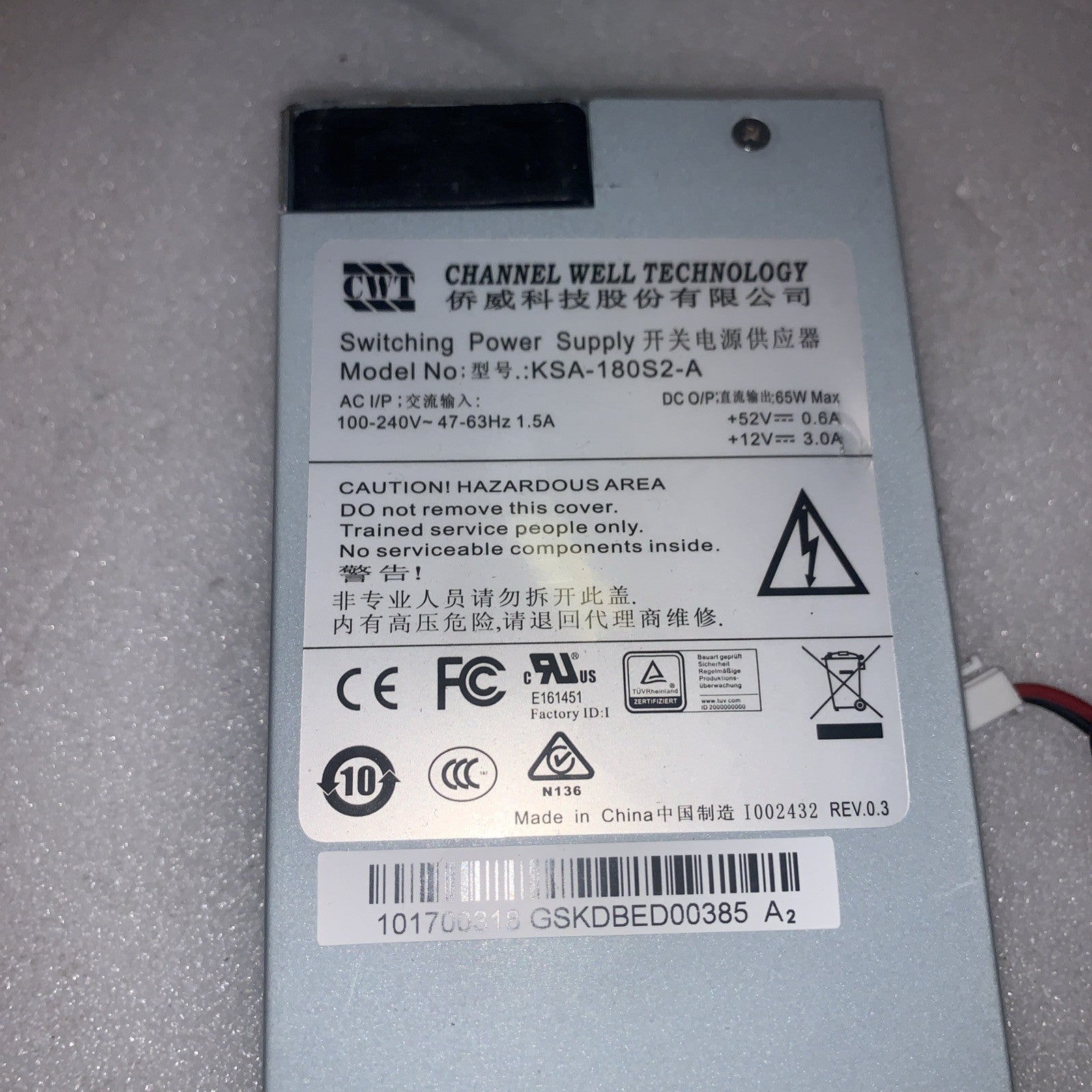 🔥 Power Supply DPS-200PB-185B 190W for Delta AC100-240V 3.5A 47-63HZ