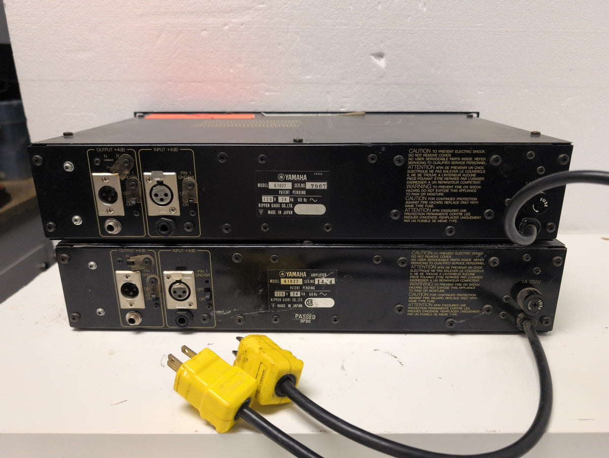 🎸 (PARTS) Lot of 2 Yamaha Q1027 31-Band Graphic Equalizer 2U Rack