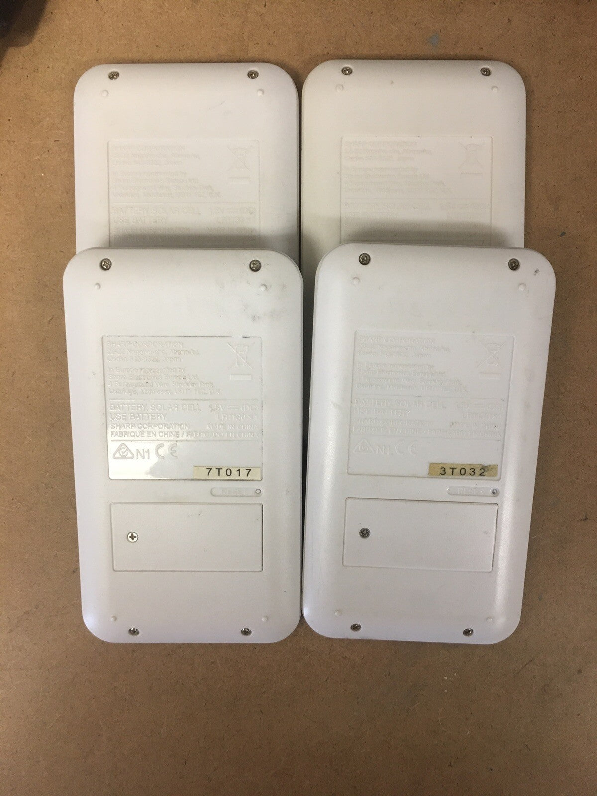 ~ 4X Sharp EL-510RN  D.A.L. Solar-powered Scientific Calculator (NO COVER)