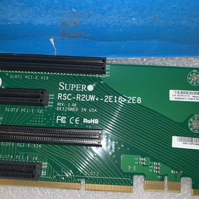 Supermicro RSC-R2UW+-2E16-2E8 2U Left Hand Side WIO Riser Card