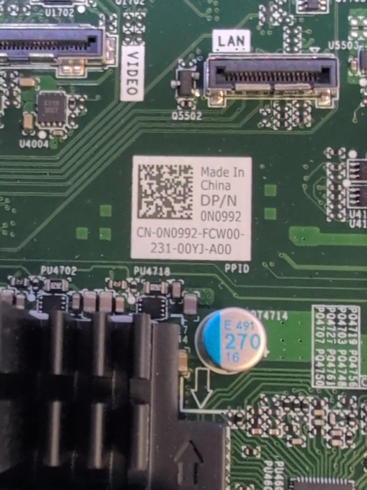 Dell Precision T3660 Tower Workstation LGA1200 DDR5 N0992 Motherboard -