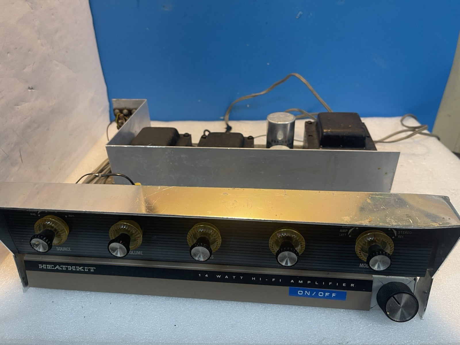 🔥 Heathkit Tube Amplifier 14W Stereo Vintage Hi-Fi  as is