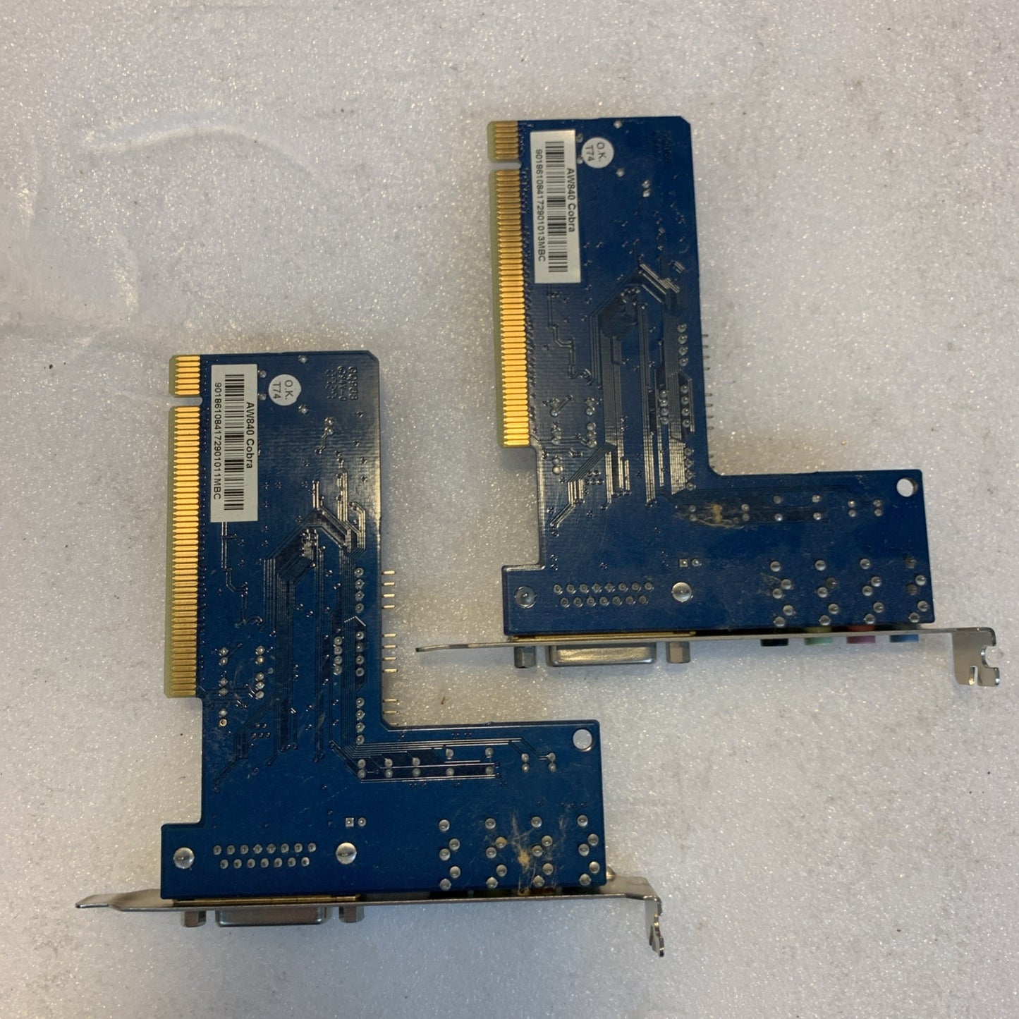 Lot of 2  AOpen Cobra AW840 4 Channels 16-bit PCI Interface Sound Card