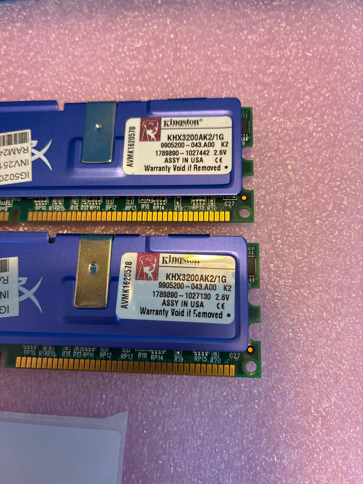 🔥 Kingston HyperX KHX3200AK2/1G DDR PC3200 1GB Kit (2x512MB) Desktop RAM