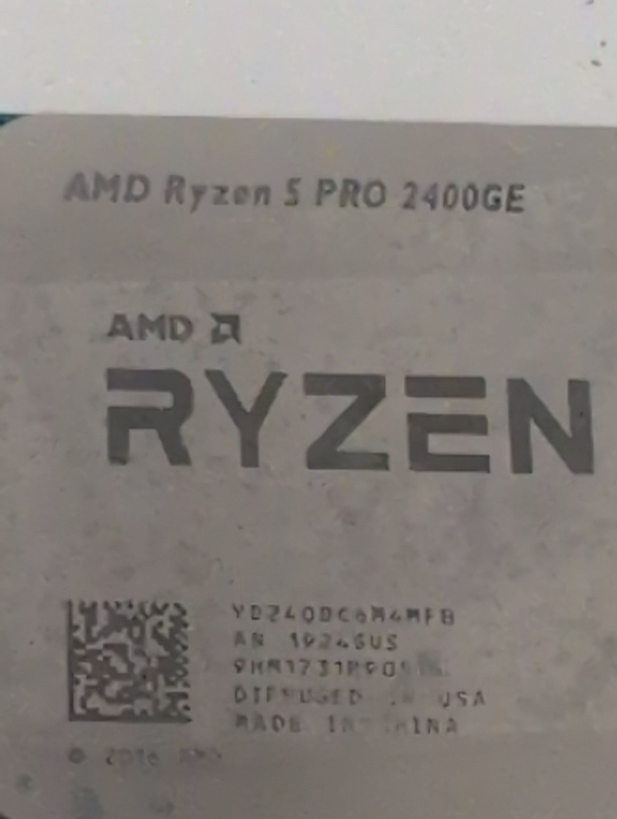 AMD Ryzen 5 PRO 2400GE YD240BC6M4MFB AM4 Desktop Processor 4-Core APU -