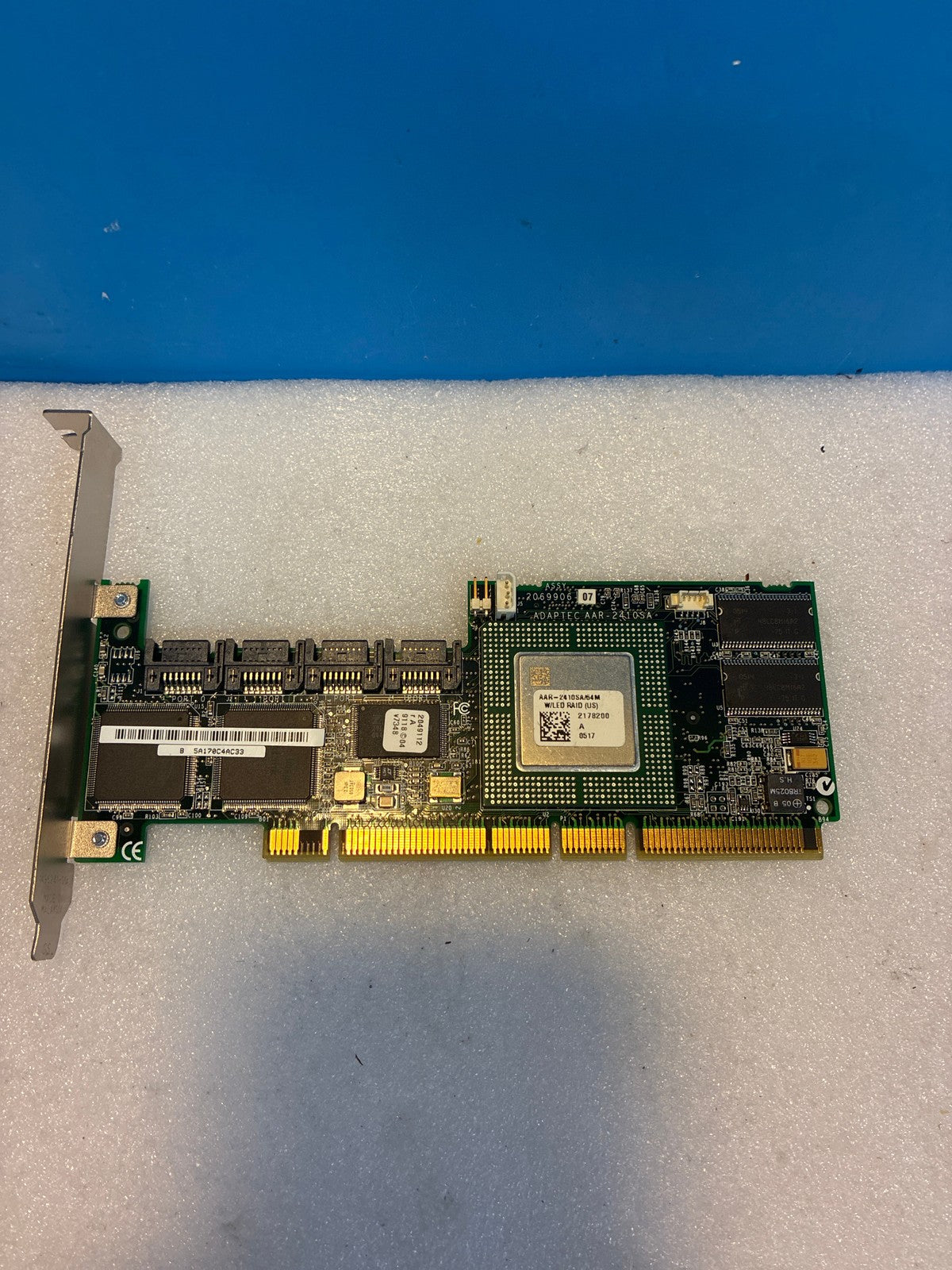 Lot of 2 🔥 Adaptec AAR-2410SA 4-Port SATA RAID Controller Card 64MB Cache PCI