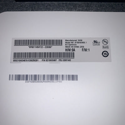 Lenovo FRU 00NY443 LCD Screen Matte FHD 1920x1080 Display 15.6"