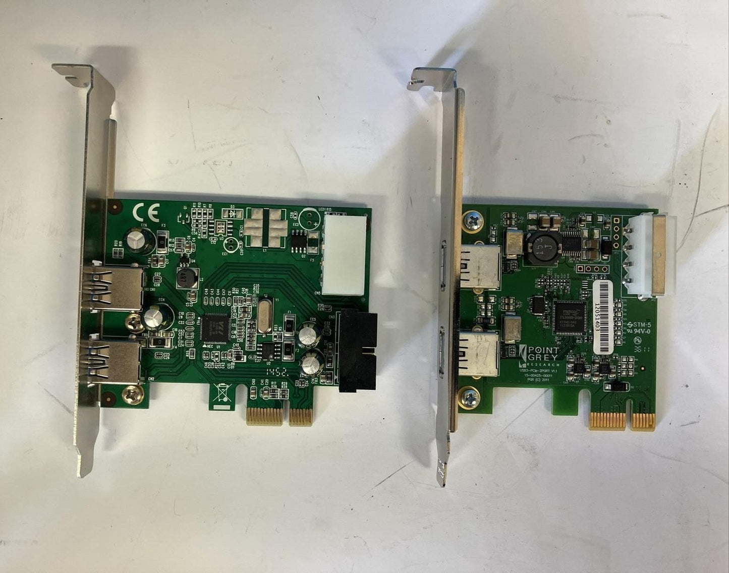 (Lot of 2) Mixed Model PCIe USB Port Expansion Card U3-PCIE2-2P01 / SD-PEX2012 ~