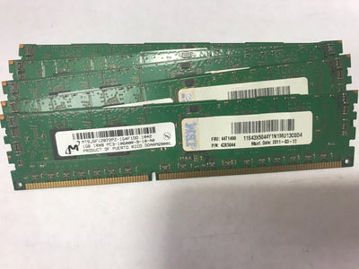 1x    IBM 44T1490 1GB 1333MHZ PC3-10600 240-PIN ECC REGISTERED CL9 DDR3 SDRAM RD