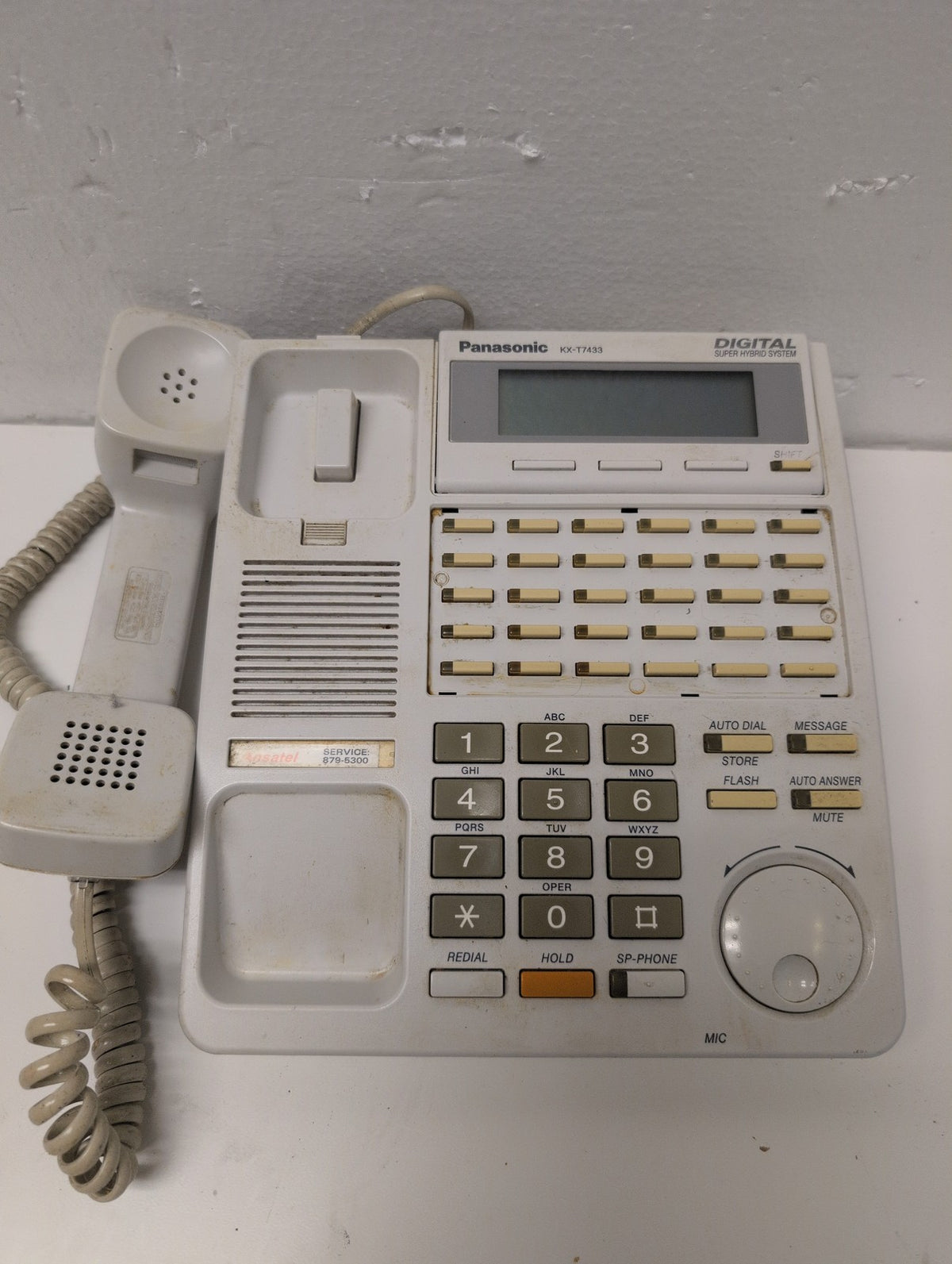 Panasonic KX-T7433C Digital Super Hybrid System Phone (NO PLASTIC COVER) -