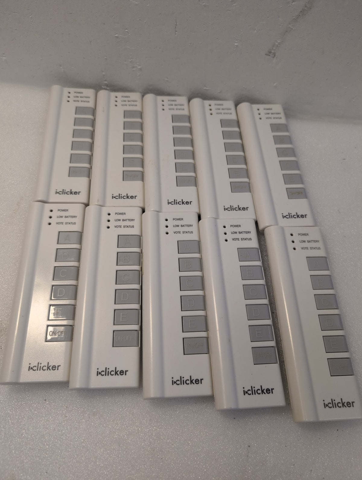 🎸 10x i-clicker Student Response System Remotes A-E Buttons (NO BATTERY)