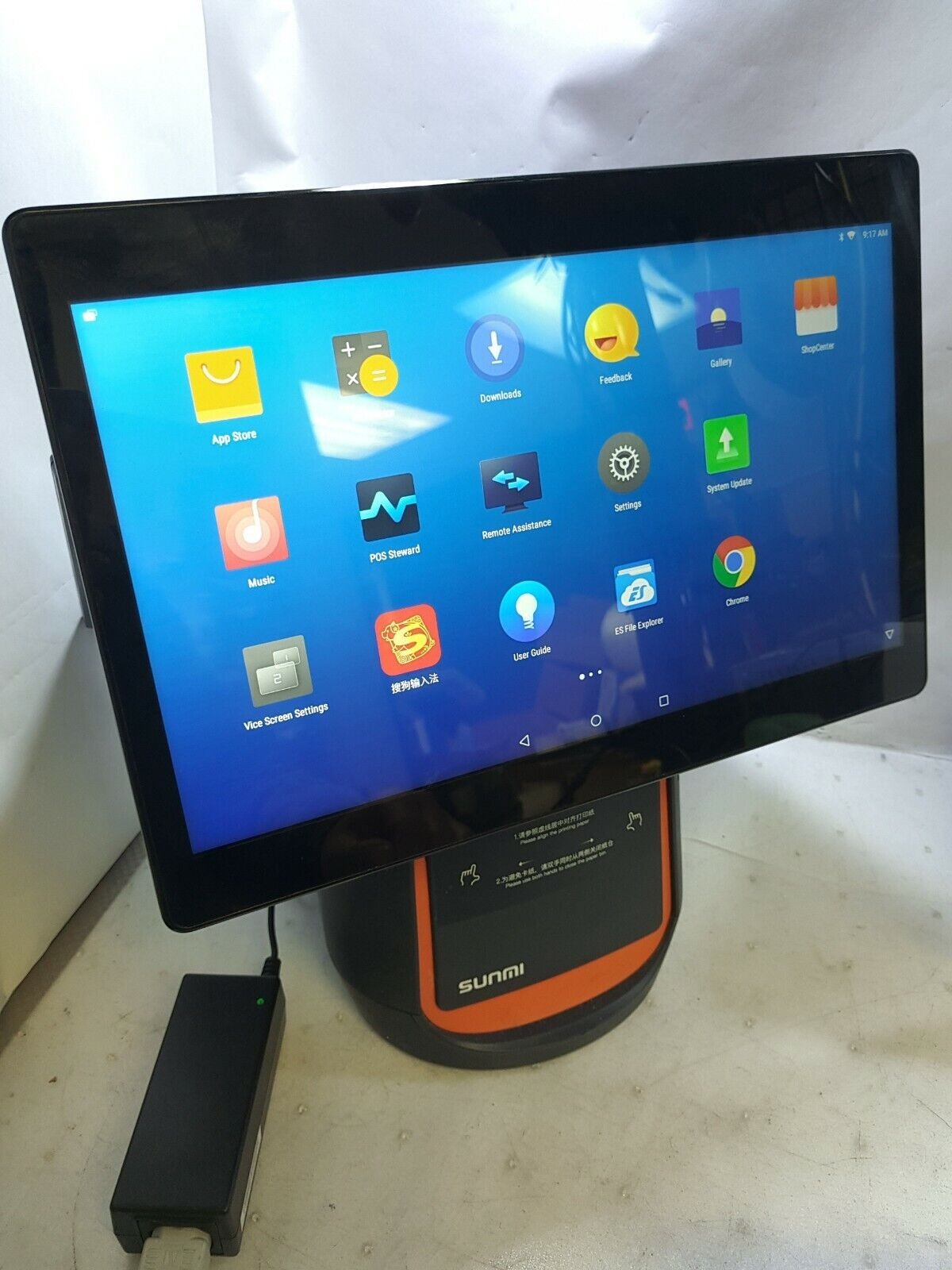NEW IN BOX SUNMI T1 W1402 POS system Android 6.0 W/ 14+7 inch screen + printer -