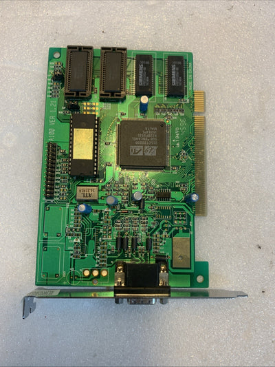 🔥 ATI Mach32 ISA Industrial Graphics Card A100 CNC Medical DB9 Rare