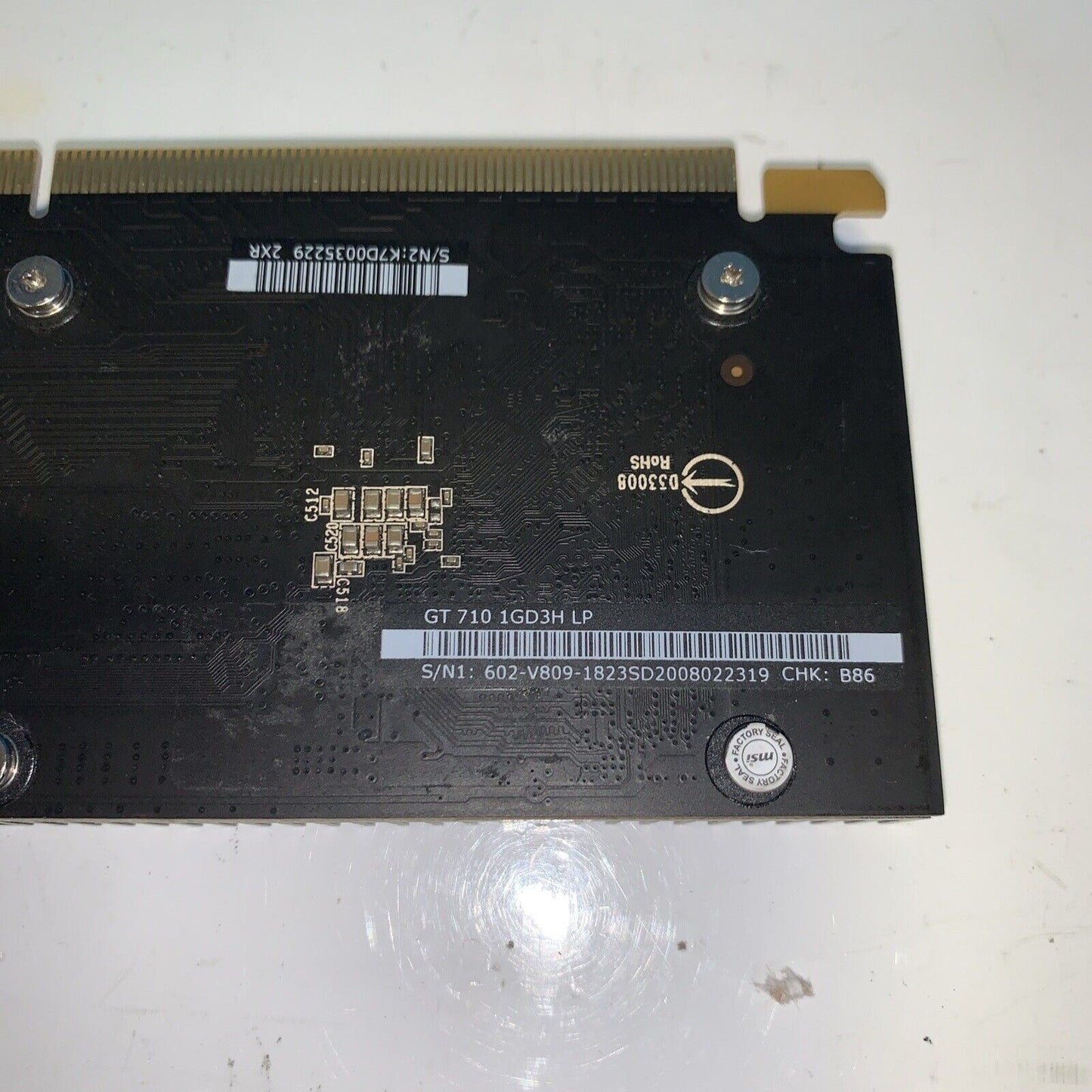 MSI GeForce GT 710 1GB GDDR3 DVI/HDMI/VGA PCIe Full Height SILENT Graphics Card