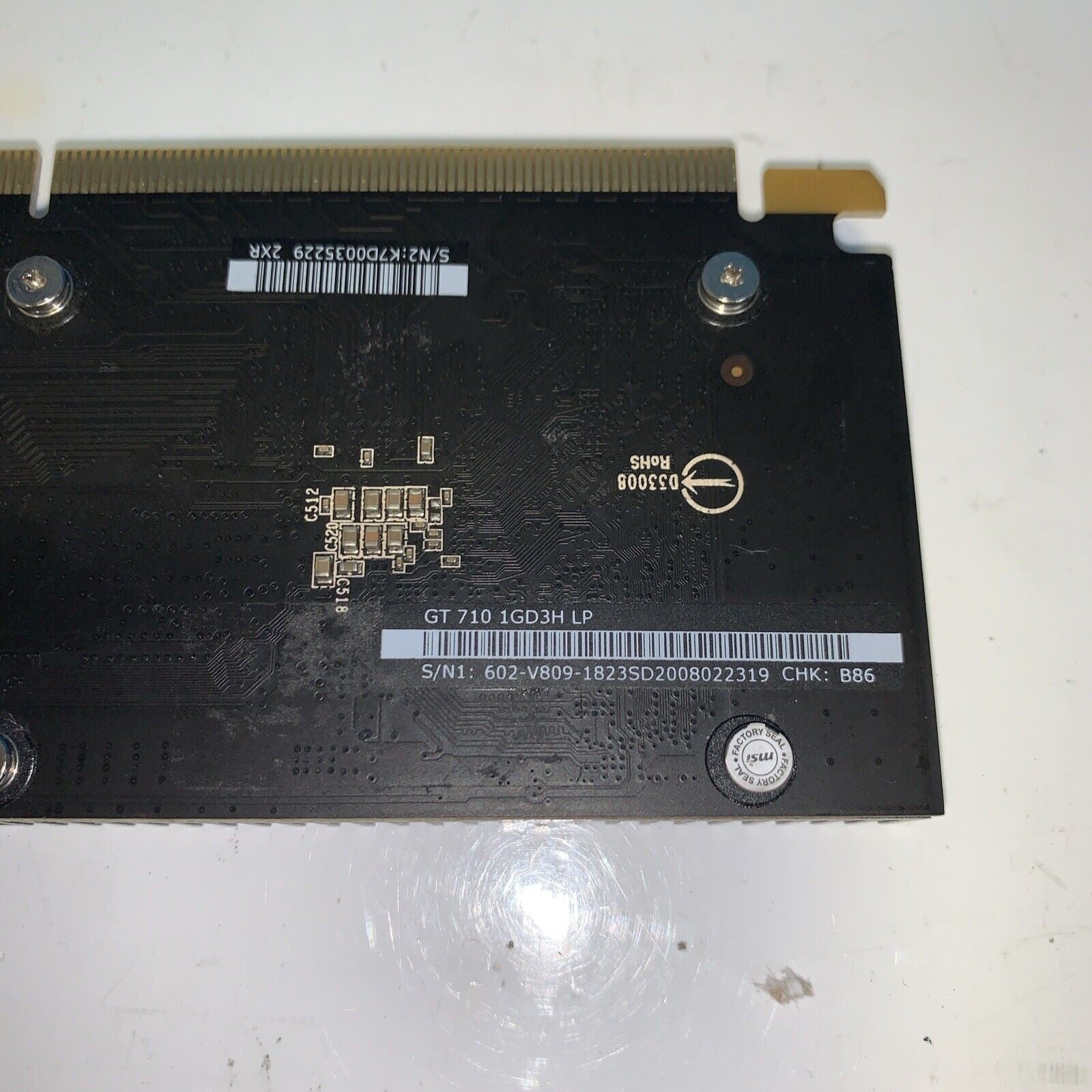 MSI GeForce GT 710 1GB GDDR3 DVI/HDMI/VGA PCIe Full Height SILENT Graphics Card