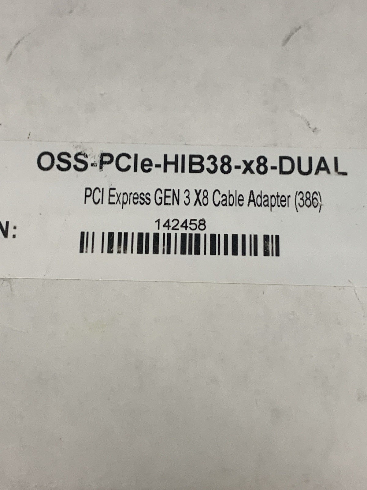 🔥 OSS PCIe-HIB38-x8-DUAL PCIe Gen3 x8 Cable Adapter Dual Slot Expansion Board
