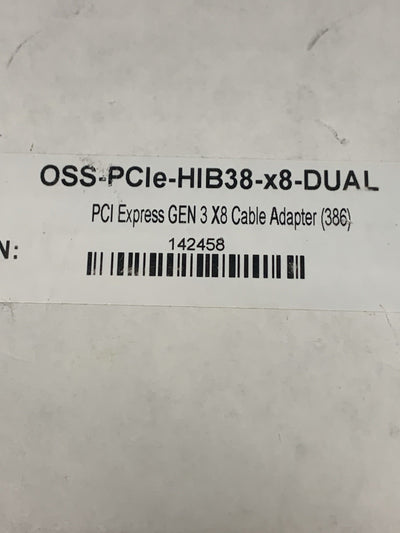 🔥 OSS PCIe-HIB38-x8-DUAL PCIe Gen3 x8 Cable Adapter Dual Slot Expansion Board