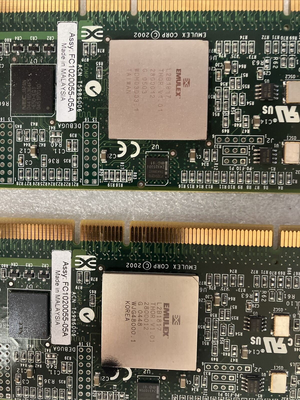 2x IBM 80P4544 2Gbps PCI-x Single Port LC Fiber Channel Adapter Card H13287A ~