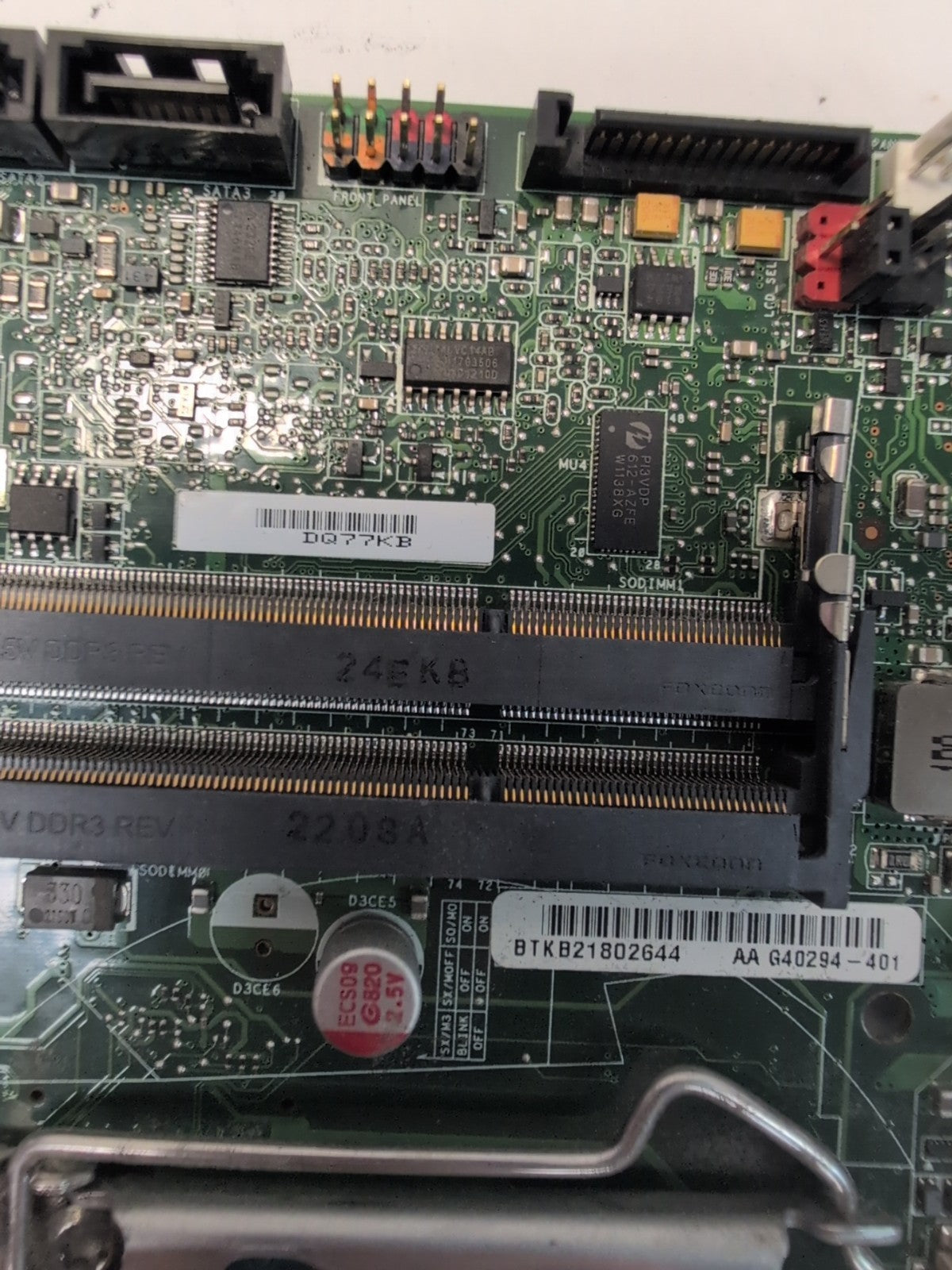 Intel DQ77KB Q77 Motherboard With i3-3220 CPU  LGA 1155 MINI-ITX DDR3 HDMI -