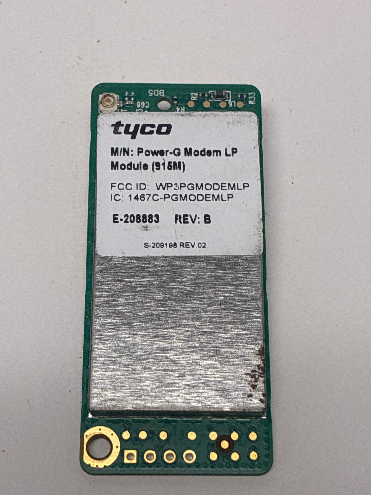🔥 Tyco Power-G Modem LP Module 915MHz PCB E-208883 Rev B Wireless
