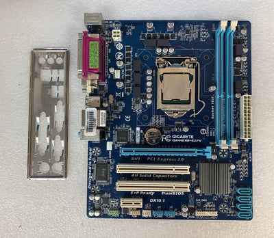 Gigabyte GA-H61M-S2PV LGA1155 DDR3 Motherboard W/  IO Plate (NO CPU)~