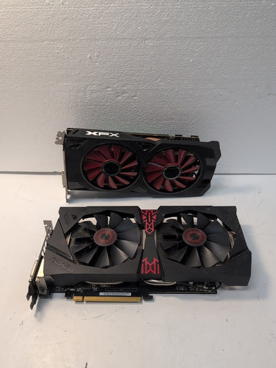 🔥(For PARTS,  2x) XFX AMD Radeon RX 580 8GB/ ASUS R9285 2GB Graphics Card -