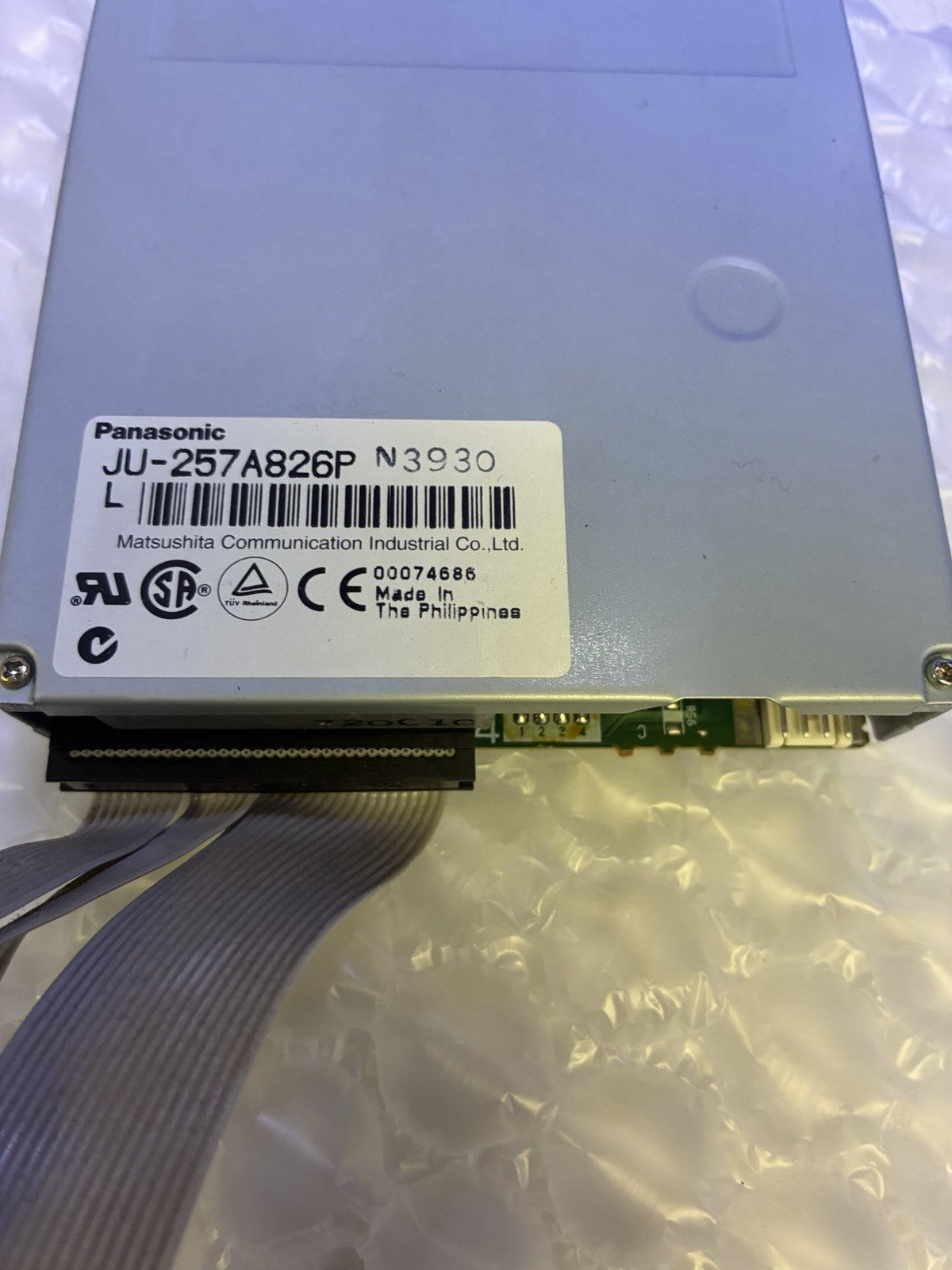 🔥 Panasonic JU-257A826P 3.5” 1.44MB Internal Floppy Disk Drive w/ Ribbon