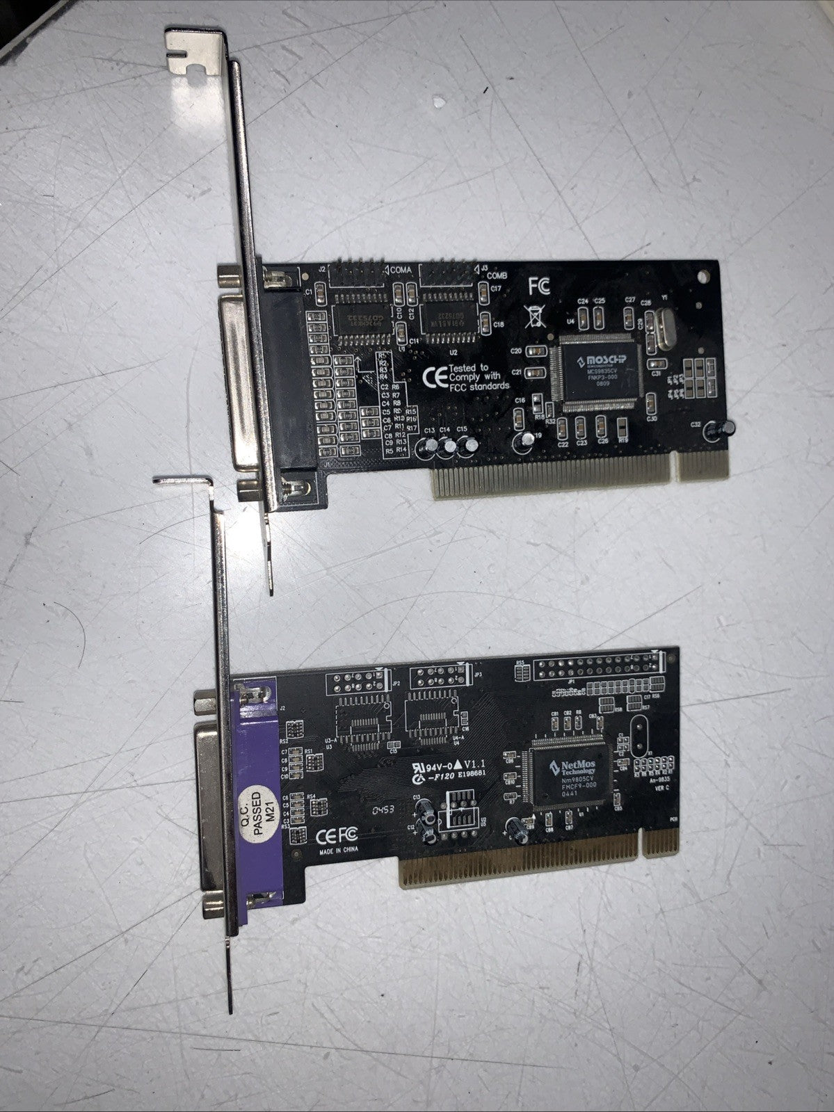 🔥 Lot Of 2 PCI Parallel Port Card DB25 25-pin