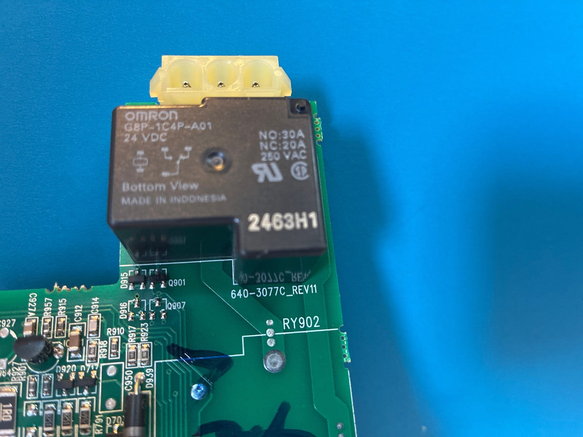 🔥 Power Supply Control Board 640-3077C_REV11 Omron G8P-1C4P-A01 24VDC Relay