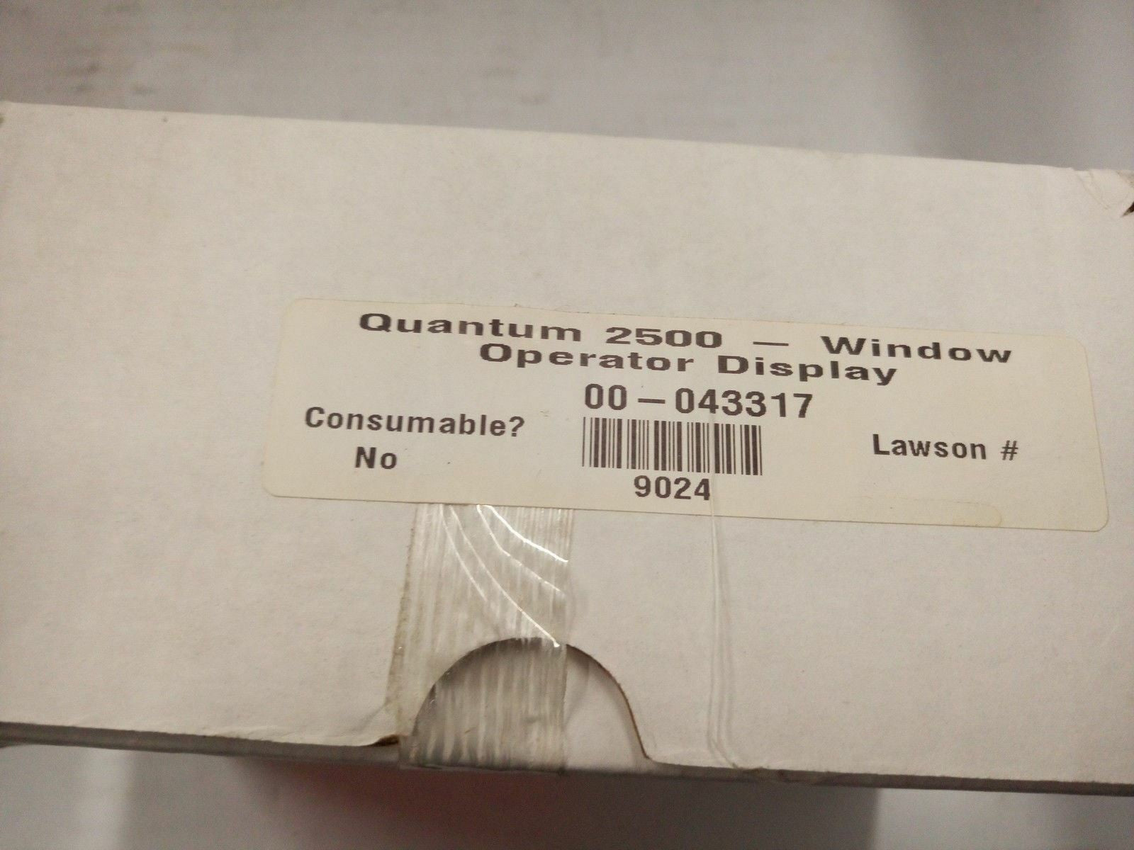 - Quantum 2500 - window operator display 00-043317