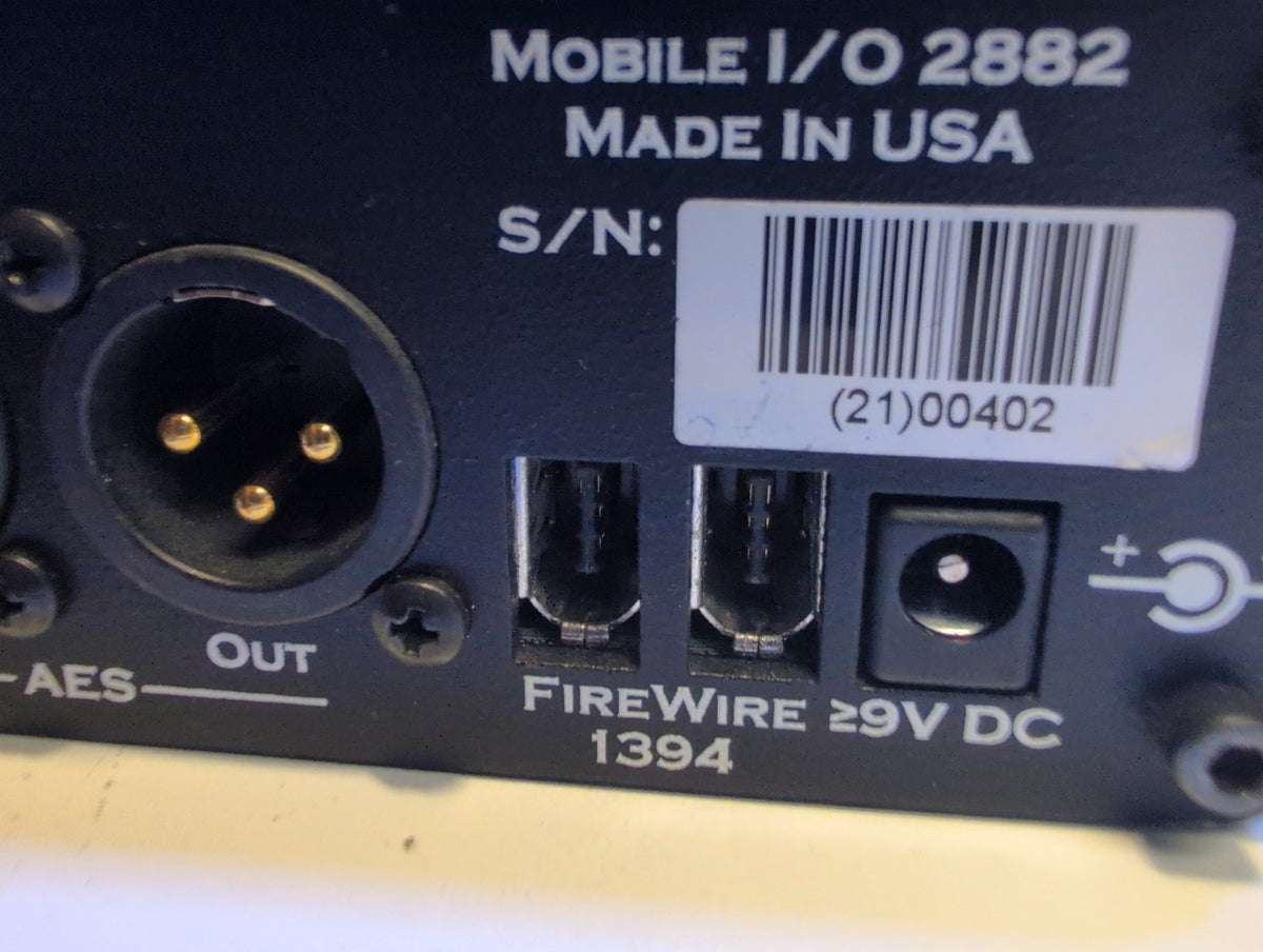 🎸 Metric Halo Mobile I/O 2882 2d Expanded FireWire Audio Interface +DSP
