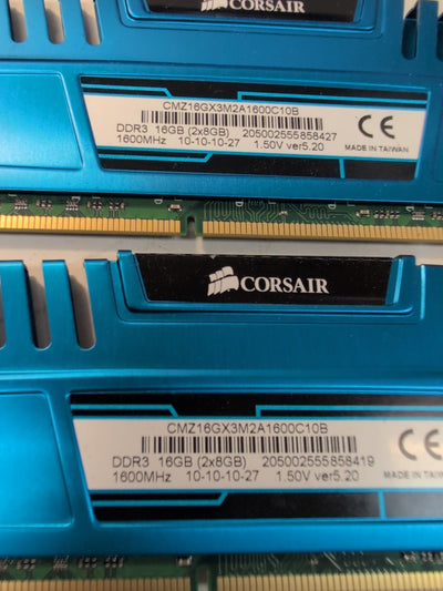 🔥 16GB (8GBx2) Corsair Vengeance  CMZ16GX3M2A1600C10 DDR3 Gaming RAM Memory -