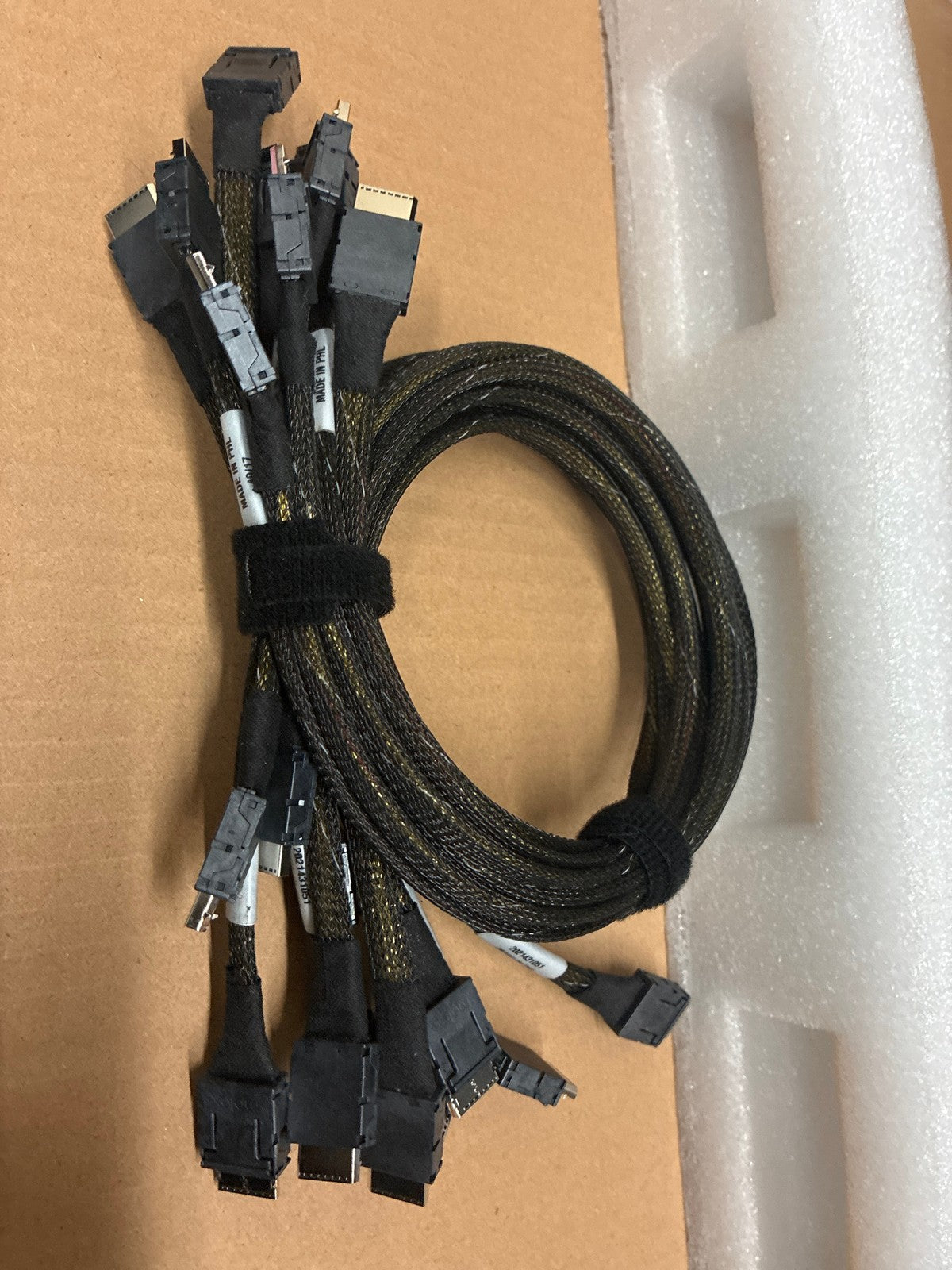 🔥 SAS Cable SFF-8654 SlimSAS to Mini-SAS HD 50cm Lot of 10 Server Cables