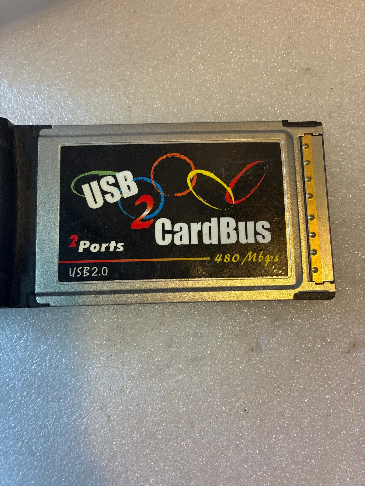 🔥 USB 2.0 CardBus PC Card Adapter 2-Port 480Mbps PCMCIA Laptop Expansion