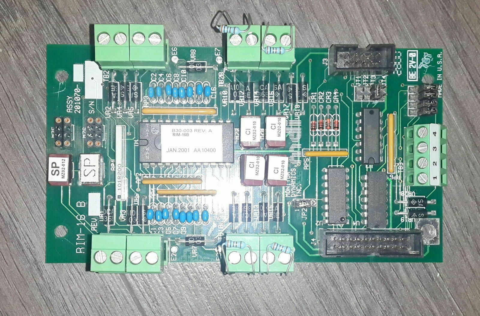 MDI MONITOR DYNAMICS RTU-180 SAFENET SYSTEM BOARD B30-003 REV.A USED(2xSP,4xCI)