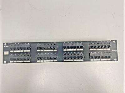 🔥AMP NetConnect   Cat 5   48 Port Patch Panel.       (10 Available)