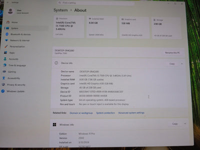 🎸 Dell OptiPlex 7050 SFF Desktop Intel i5-7500 3.4GHz 8GB 256GB SSD Win11 Pro