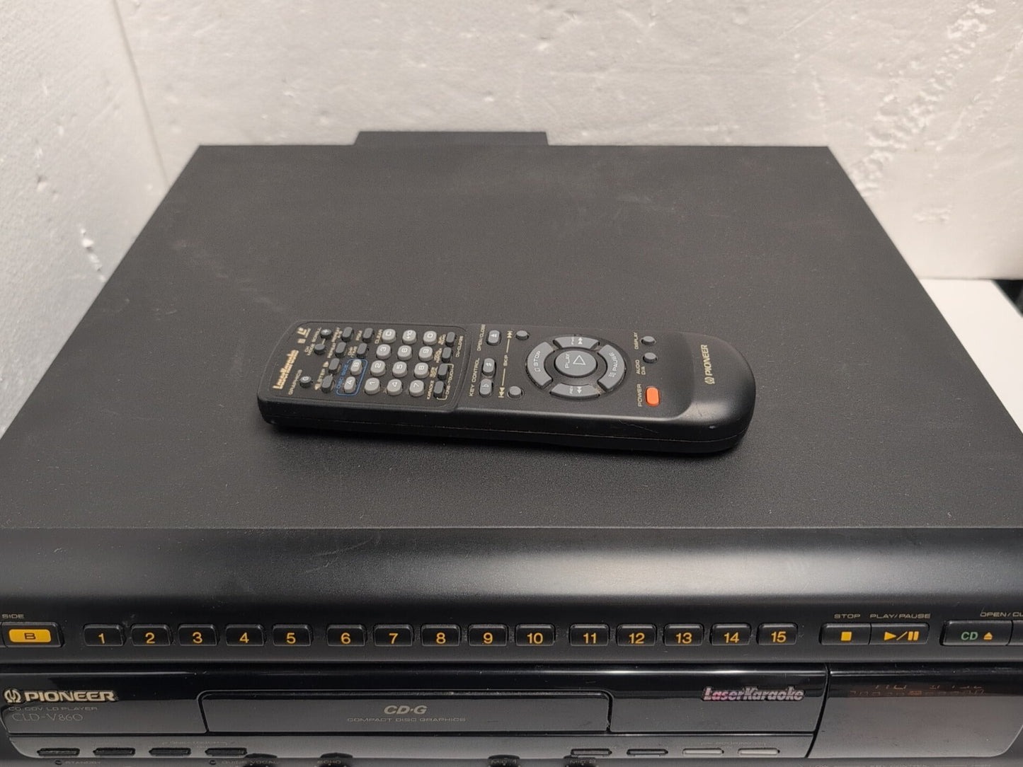 🔥 Pioneer CLD-V860 Karaoke LD/CD Laser Disc Player With  Remote Tested -