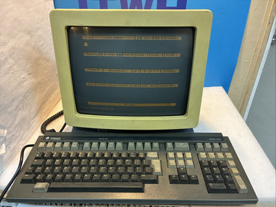 🔥 Vintage TRIAD Model 210 CRT Serial Terminal RS232 Screen Computer + Keyboard