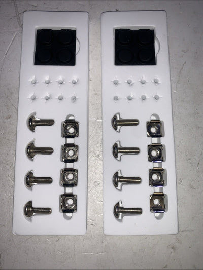 2 x 🔥 Server Rack Mount Cage Nut Screw Kit
