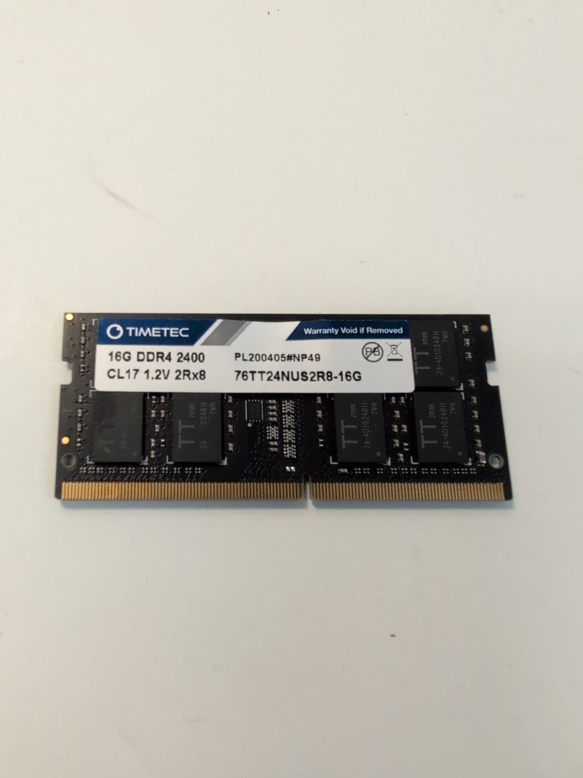 🔥 TIMETEC 16GB 76TT24NUS2R8-16G PC4-2400 DDR4  Laptop Memory  -