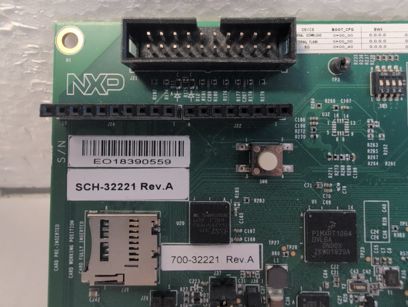 🔥 NXP SCH-32221 700-32221 MIMXRT1064-EVK SEMICONDUCTOR BOARD -