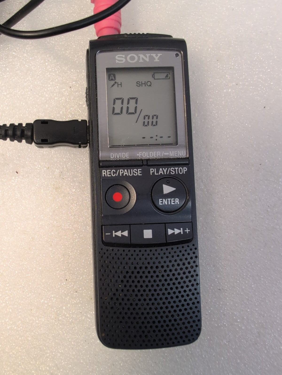 🎸 Sony ICD-PX820 Digital IC Voice Recorder Black Dictaphone LCD Display