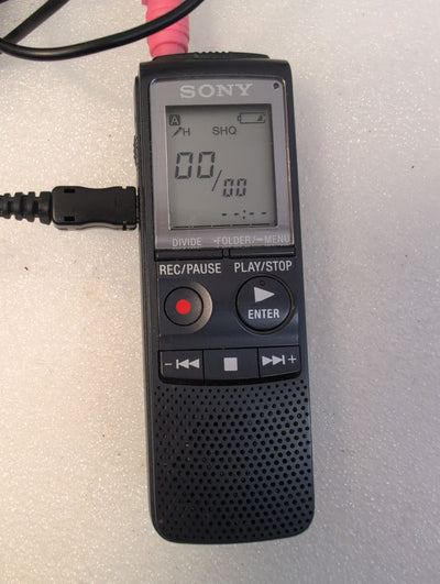 🎸 Sony ICD-PX820 Digital IC Voice Recorder Black Dictaphone LCD Display